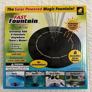 Brand new Pocket Hose Solar-Powered Fast Water Fountain with Six Spray Modes